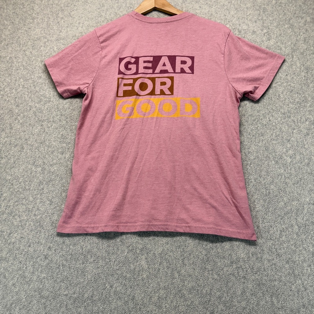 Cotopaxi‎ T-Shirt Womens Pink Gear For Good Stripes Breathable Short Sleeve M